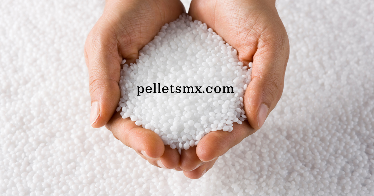 Pellets de plástico en variedad de colores